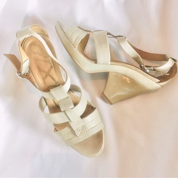 Gixus tan light brown soft leather hand crafted platform sandals EU 39 US 9 - Picture 4 of 7